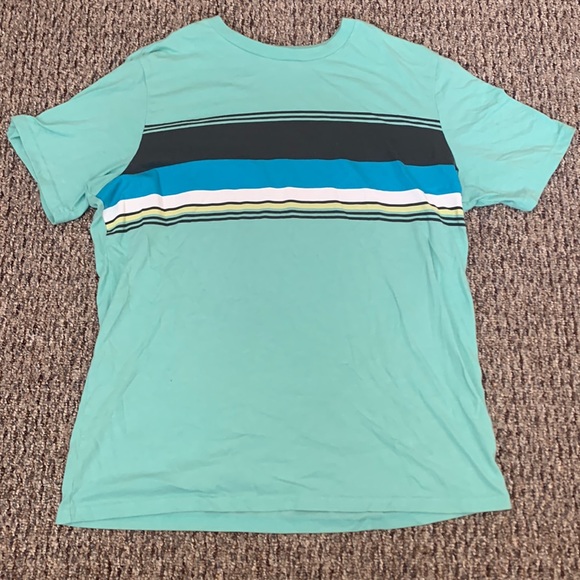 urban pipeline Other - Men’s Large Urban Pipeline Turquoise Striped Tee